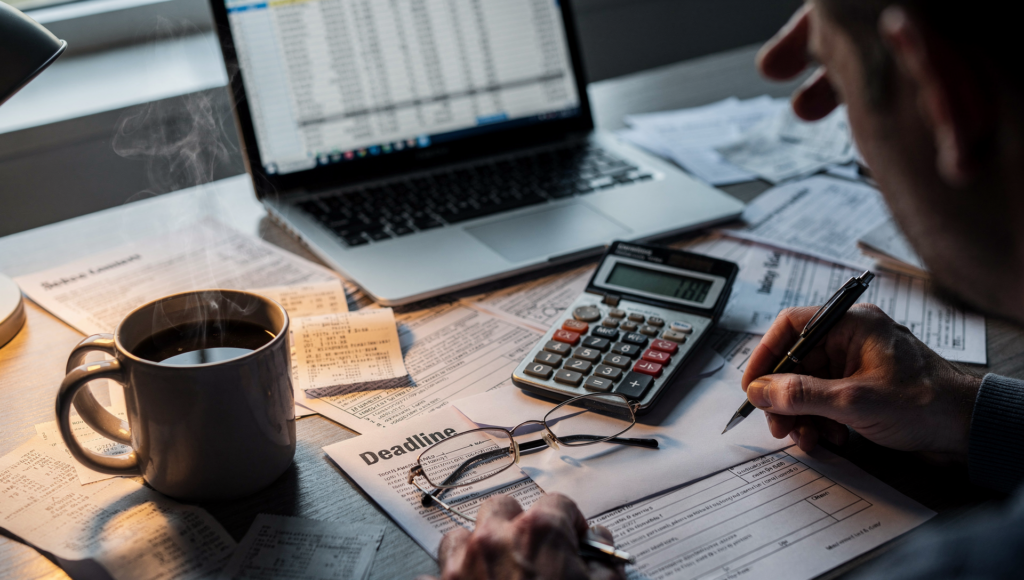 tax preparation checklist documents and calculator