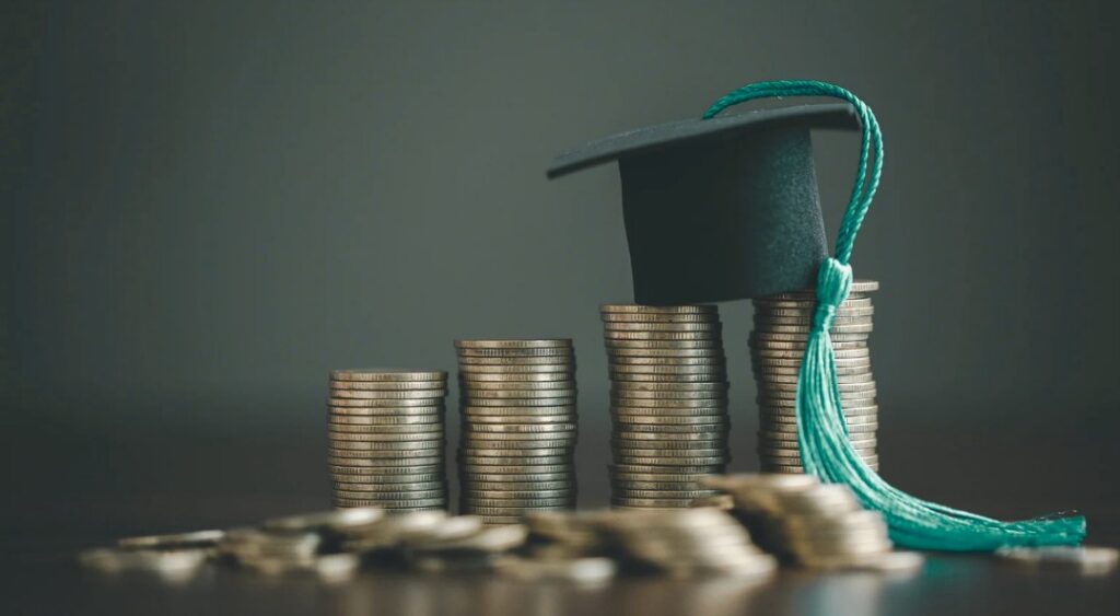 Family planning ahead for college costs before a student graduates from high school.