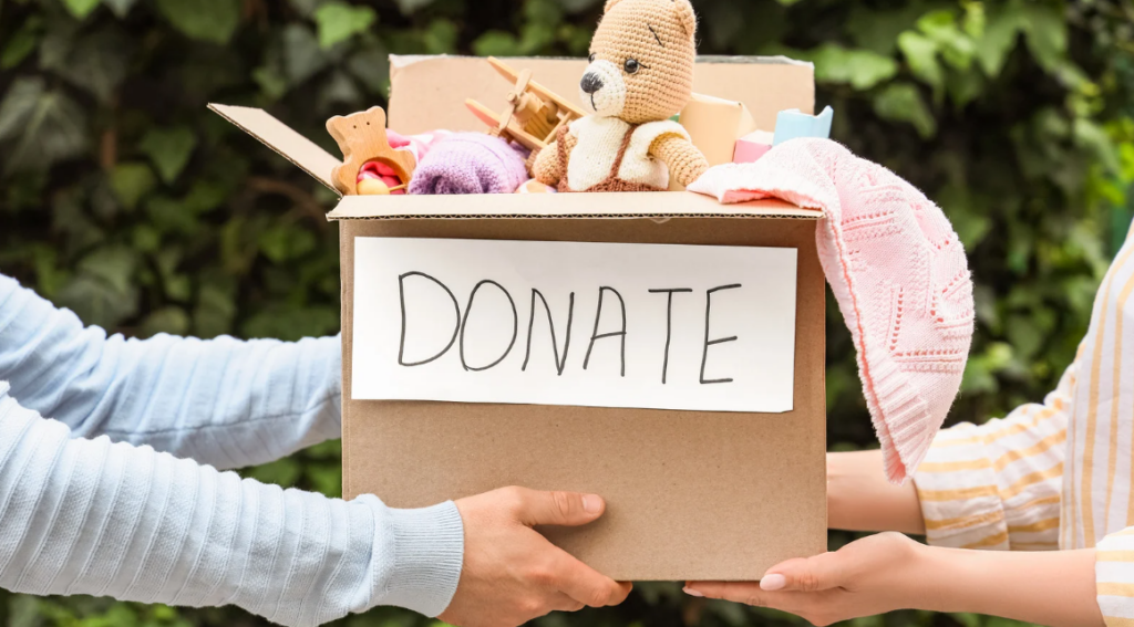 Financial advisor reviewing tax-efficient giving strategies and charitable donation options with a client.